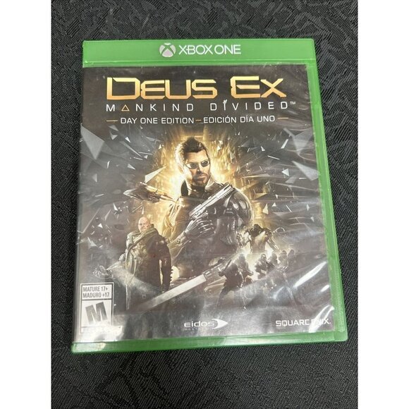 Deus Ex Mankind Divided: Day One Edition (Microsoft Xbox 1 One Game, Complete) - Picture 1 of 7